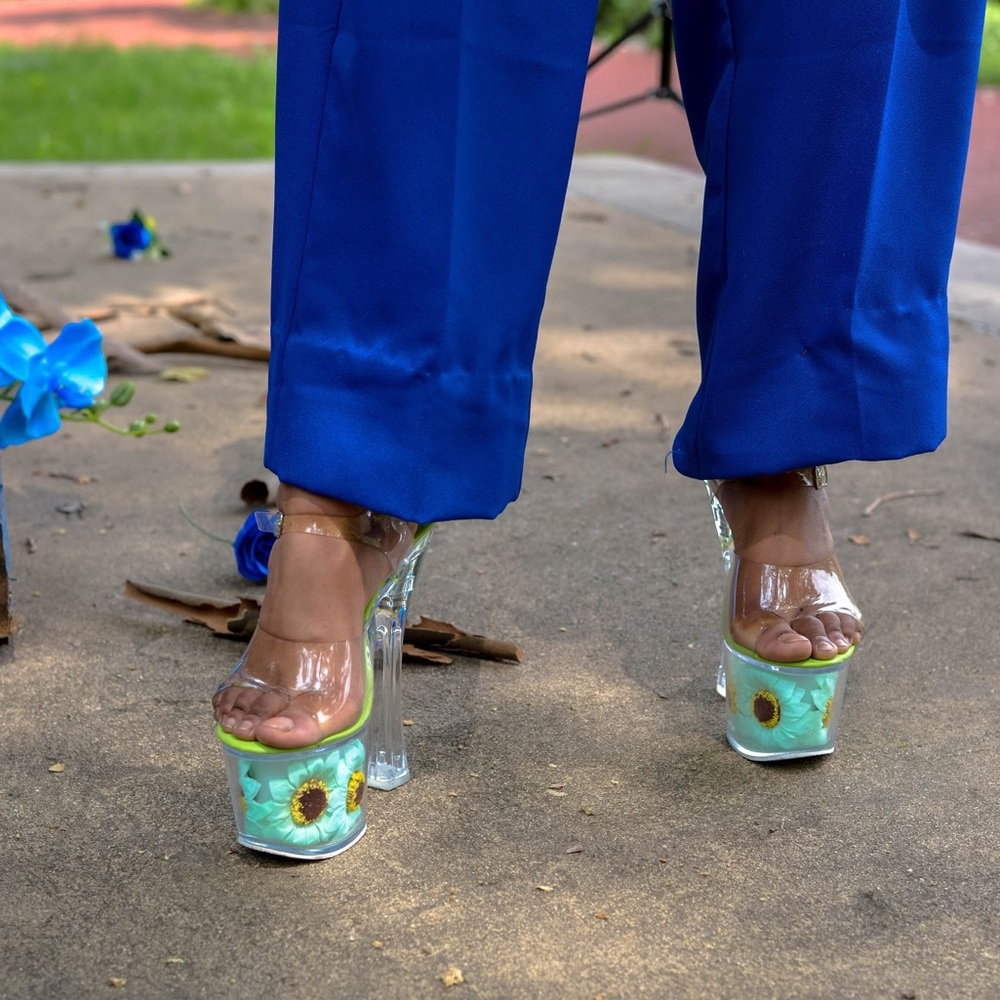 “Sunflower Bae” Platform Heels
